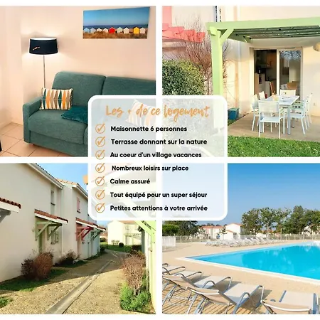 Le Petit Bonheur: Family-friendly Nature Retreat With Pool Access Talmont-Saint-Hilaire